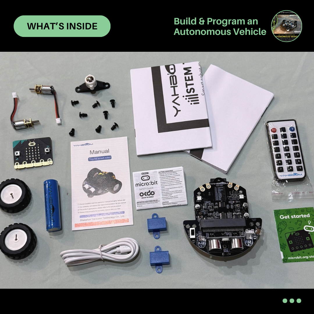 Autonomous Vehicle STEM project components