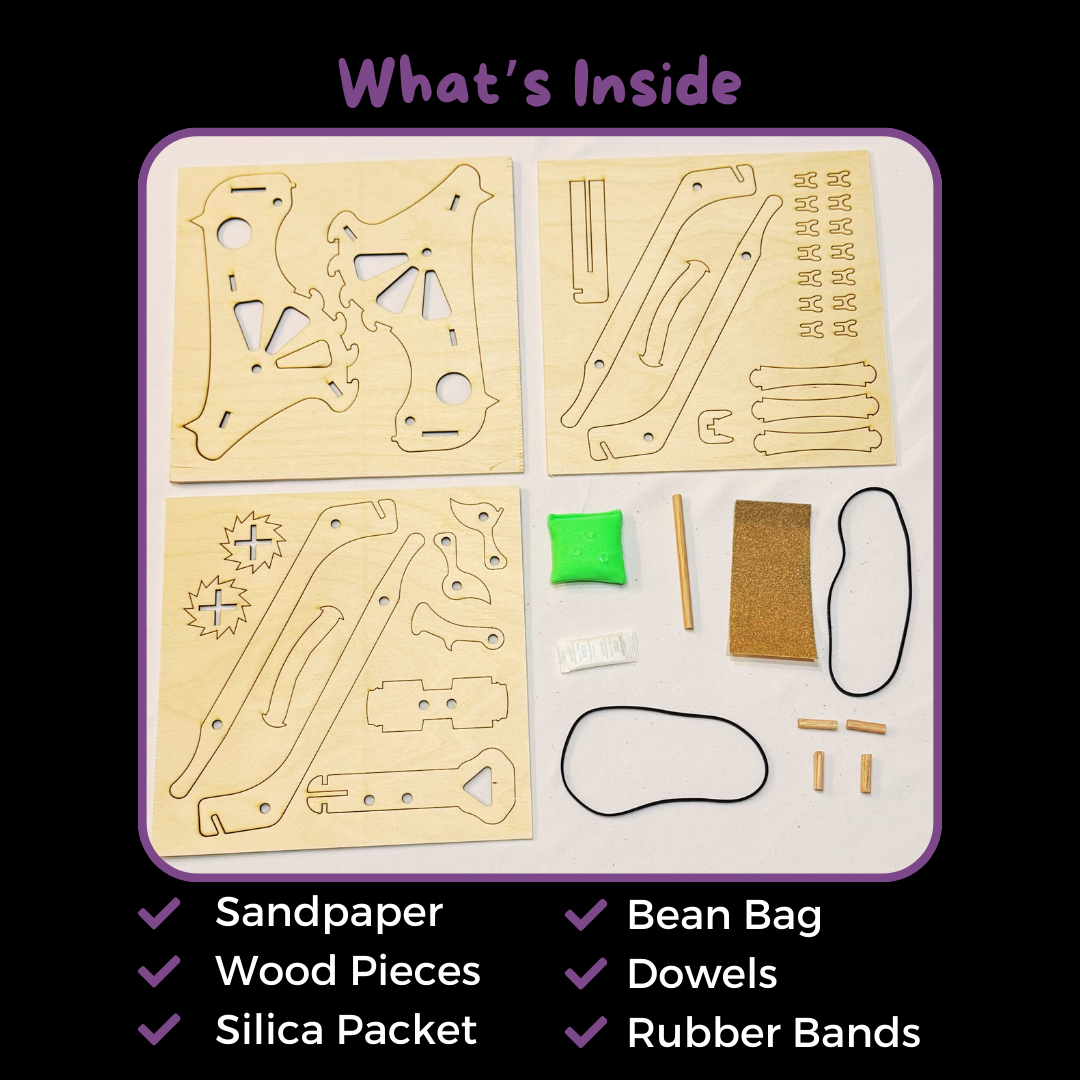 Catapult STEM kit Components