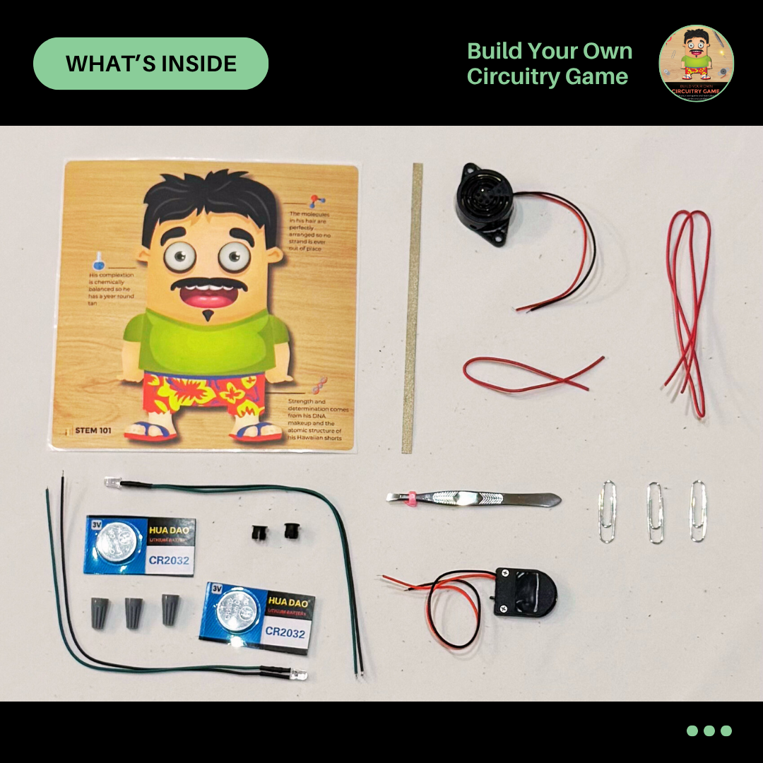 Circuitry Game STEM project components