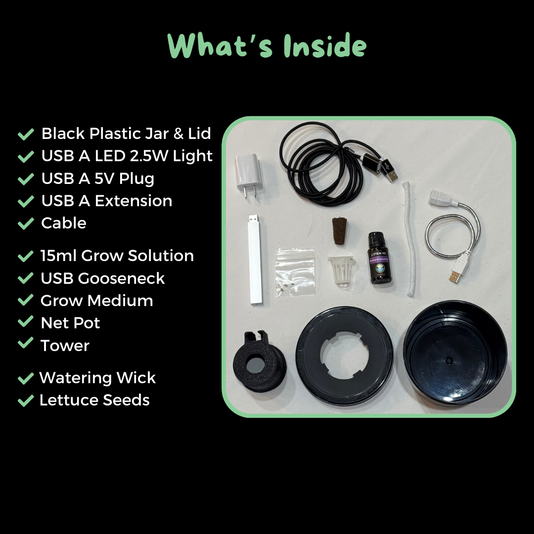Hydroponic System STEM kit Components